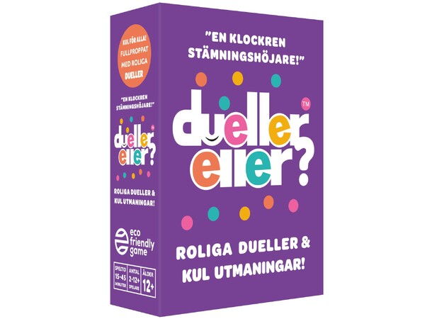 Dueller eller Partyspel Svensk utgåva 