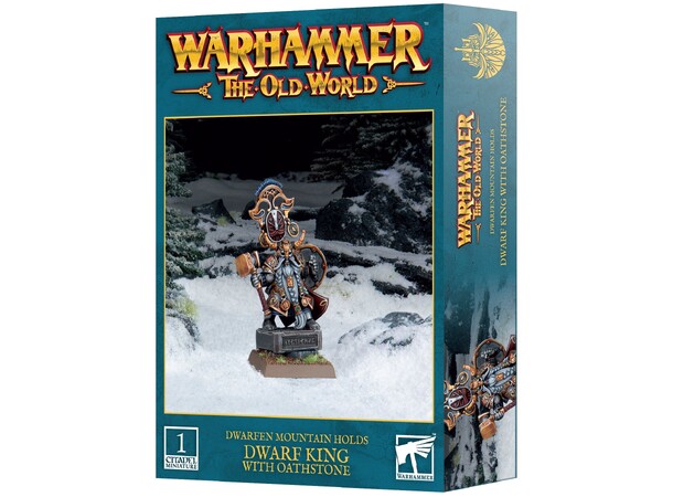Dwarfen Mountain Holds Dwarf King With Oathstone - Warhammer The Old World 