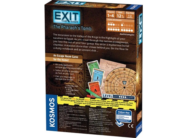 EXIT The Pharaohs Tomb Brädspel 