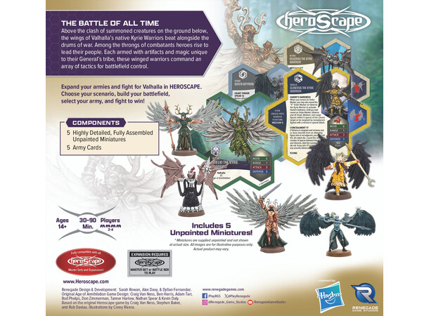 Heroscape Revnas Rebuke Kyrie Warriors Army Expansion 