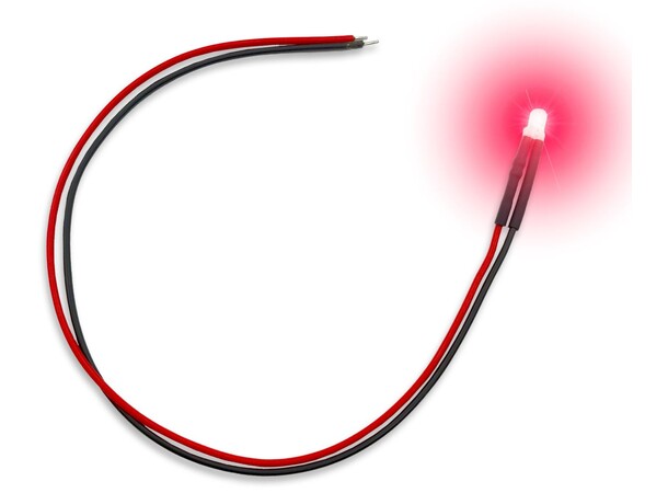 LED Light Red Flickering 3mm (10 st) Green Stuff World 