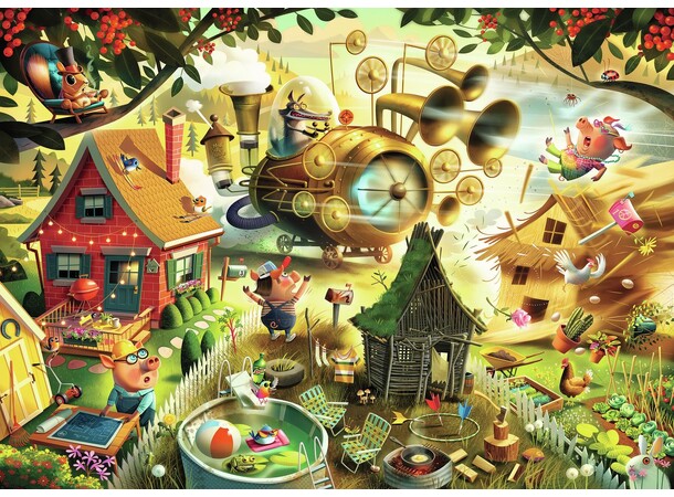 Look Out Little Pigs 1000 bitar Pussel - Ravensburger Puzzle 