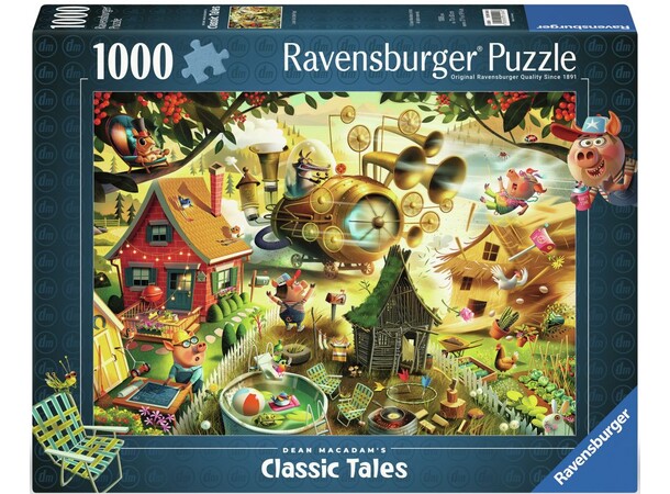 Look Out Little Pigs 1000 bitar Pussel - Ravensburger Puzzle 