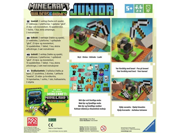 Minecraft Junior Brädspel Svensk utgåva 