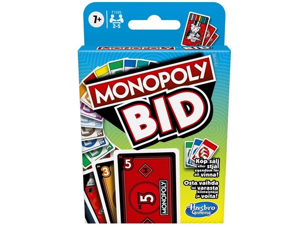 Monopoly Bid Kortspel Svensk utgåva 