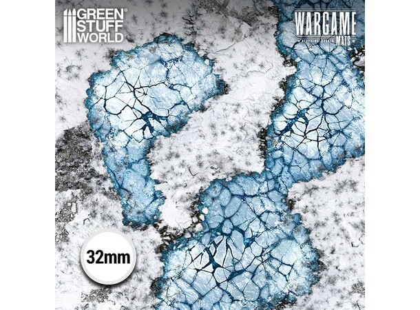 Neoprene Mat 22x32 Blizzard Hollows Green Stuff World - 56 x 76 cm 