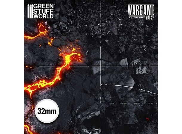 Neoprene Mat 44x60 Flamecoil Path Green Stuff World - 114 x 155 cm 