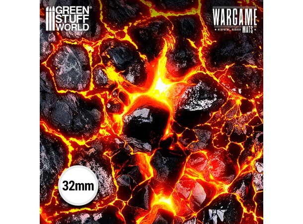 Neoprene Mat 4x4 Flamecoil Path Green Stuff World - 120 x 120 cm 