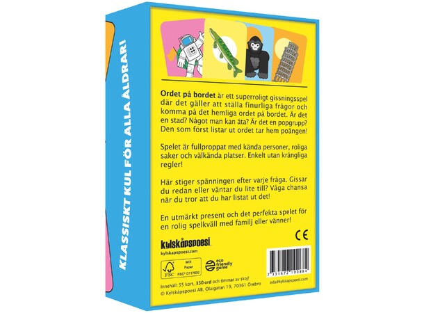 Ordet på bordet Partyspel Svensk utgåva 