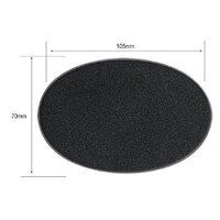 Plastbaser Svart Oval - 105x70mm (1 st) Citadel