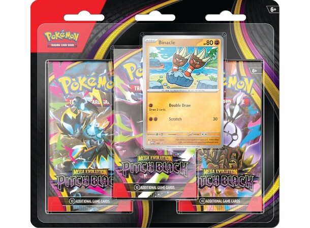Pokemon Pitch Black 3-Pack Blister Binacle 