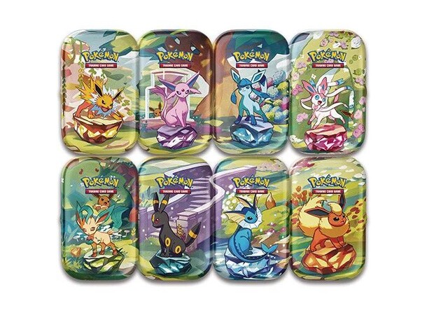 Pokemon Prismatic Evolutions Min Tins x8 