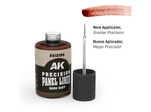 Precision Panel Liner - Dark Rust 30ml AK Interactive 