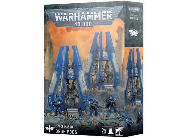 Space Marines Drop Pod Warhammer 40K 