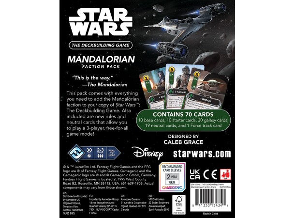 Star Wars Deckbuilding Game Mandalorian Faction Pack 