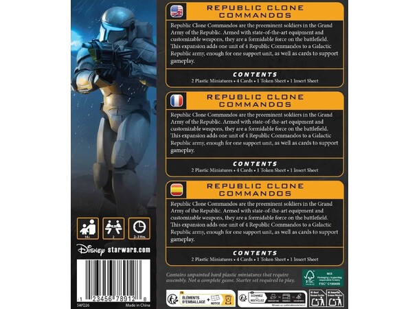 Star Wars Legion Republic Clone Commando 