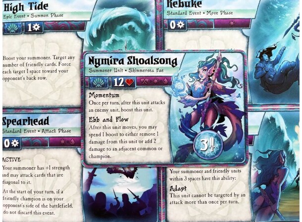 Summoner Wars Shimmersea Fae Expansion Faction Deck till Summoner Wars 