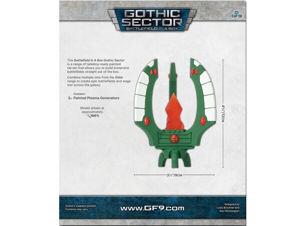 Terräng Eldar Plasma Generators Battlefield in a Box - Gothic Sector 