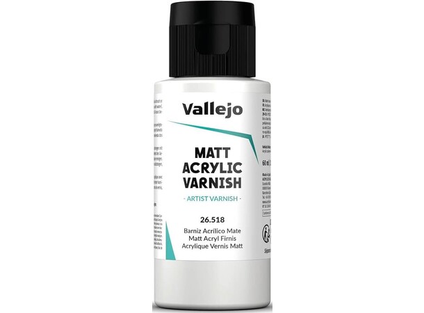 Vallejo Matt Acrylic Varnish 60ml Quick Dry 