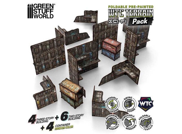 WTC Terrain Pack Sci-Fi Green Stuff World 