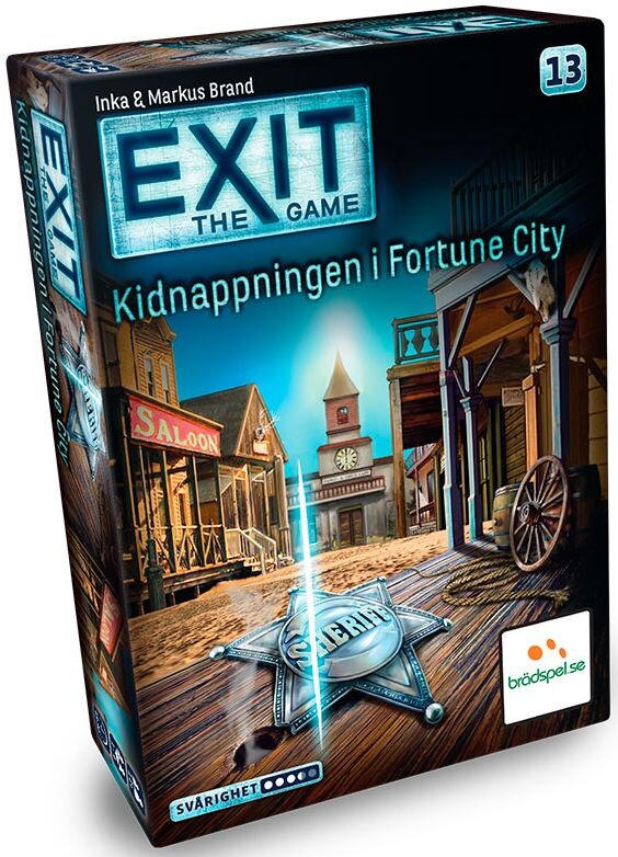 EXIT 13 Kidnappningen i Fortune Brädspel Svensk utgåva