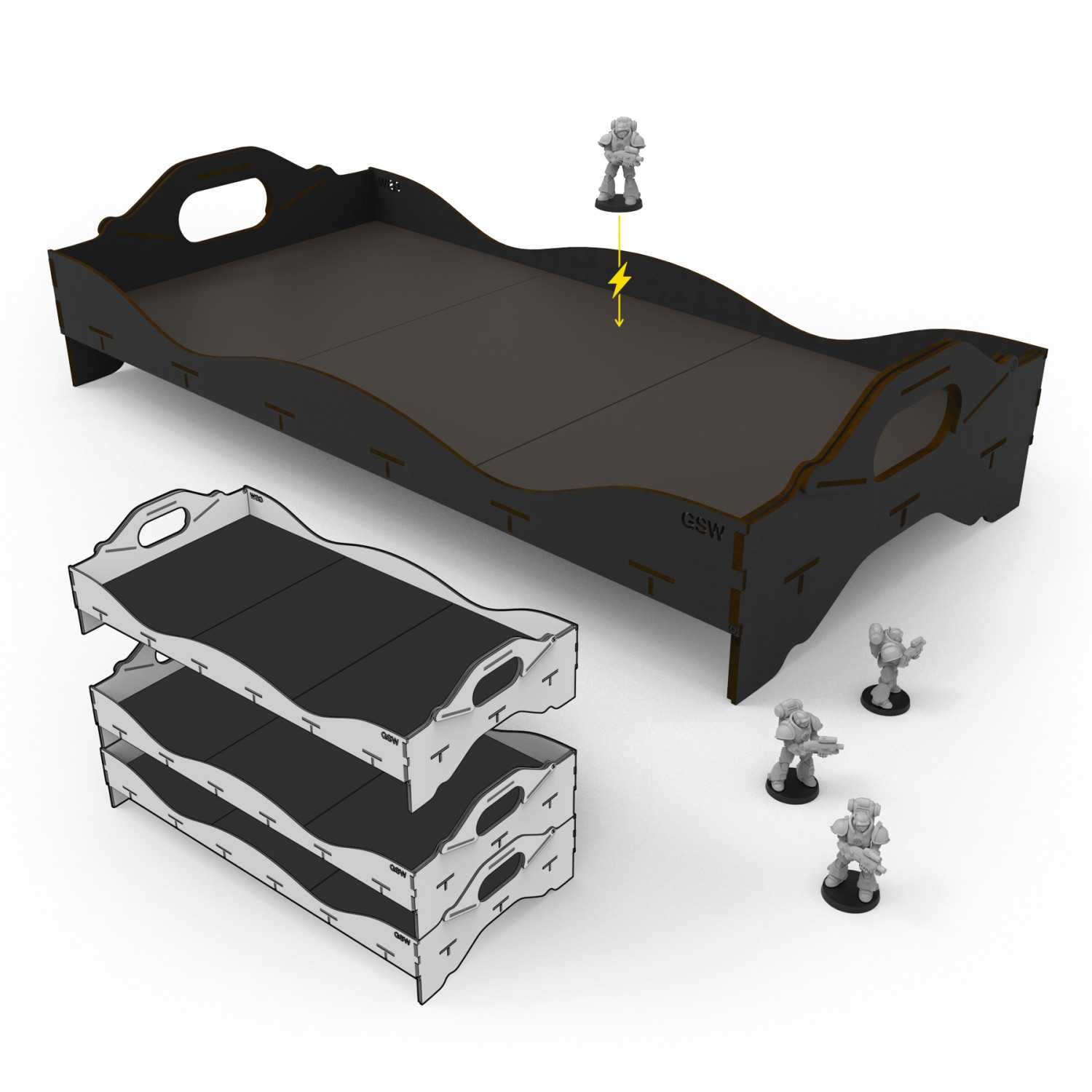 Stackable Tournament Tray 630mm Green Stuff World