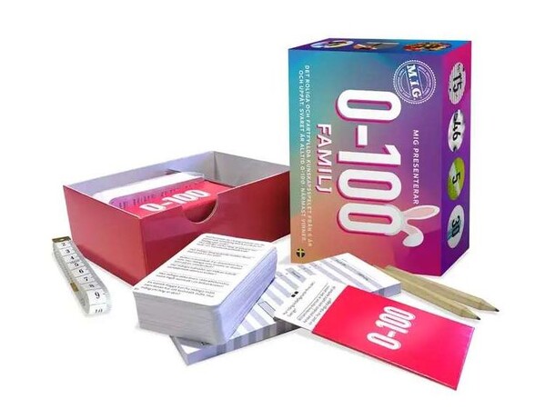 0-100 Familj Frågespel Svensk utgåva 