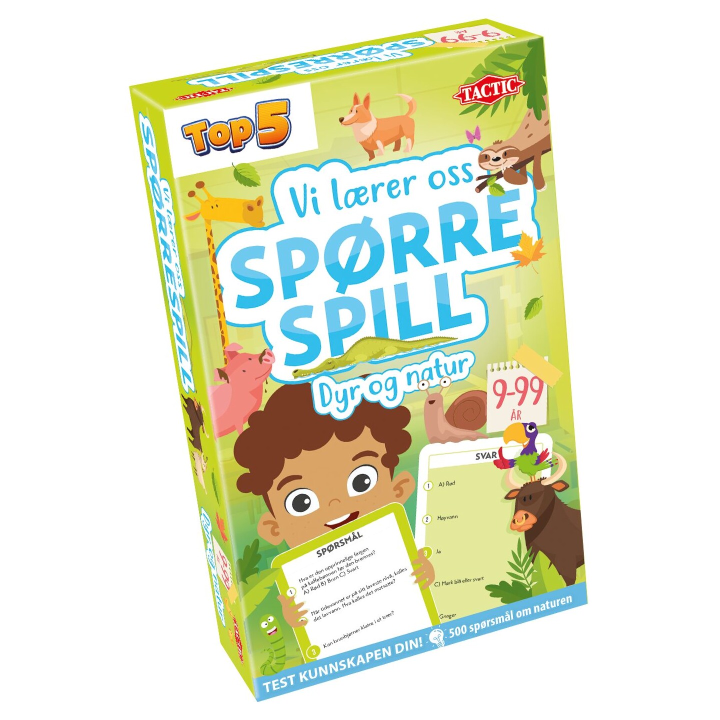 Spørrespill Dyr og natur Lærespill Vi lærer oss - Norsk utgave