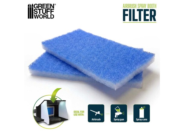 Airbrush Spray Booth Filter Set Green Stuff World 