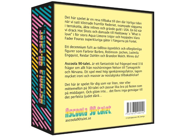 Ascoola 90-talet Partyspel Svensk utgåva 