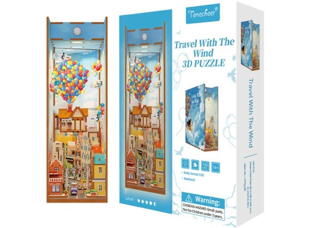 Book Nook Travel with the Wind Tonecheer 3D Puzzle 