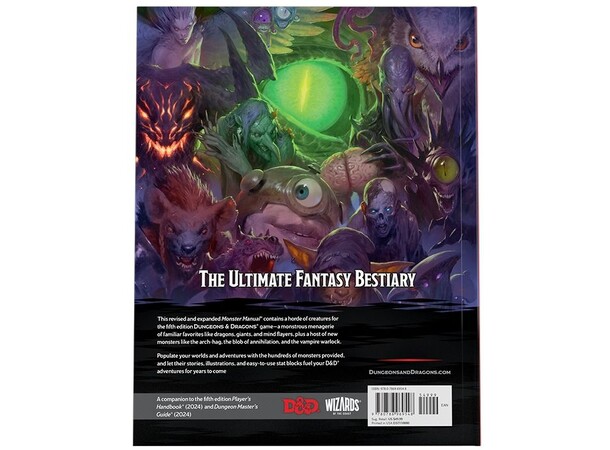D&D 2024 Monster Manual Dungeons & Dragons 