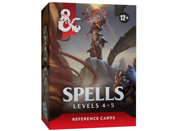 D&D Spells Levels 4-5 Dungeons & Dragons Reference Cards 