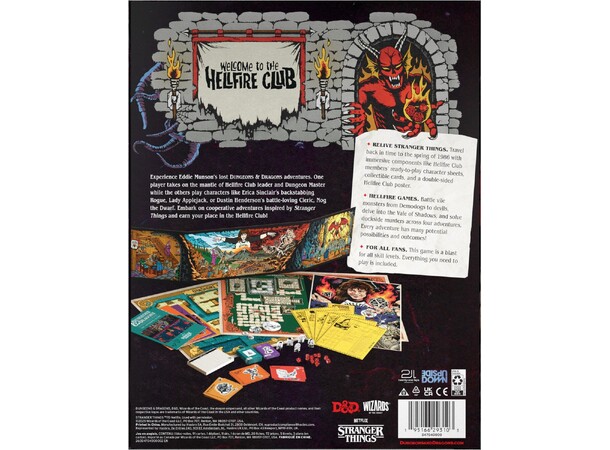 D&D Welcome to Hellfire Club Brädspel Stranger Things - Dungeons & Dragons 