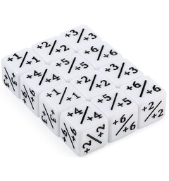 Dice Counters - 12 st (Vit)