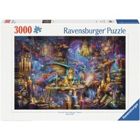 Dragons Library 3000 bitar Pussel Ravensburger Puzzle