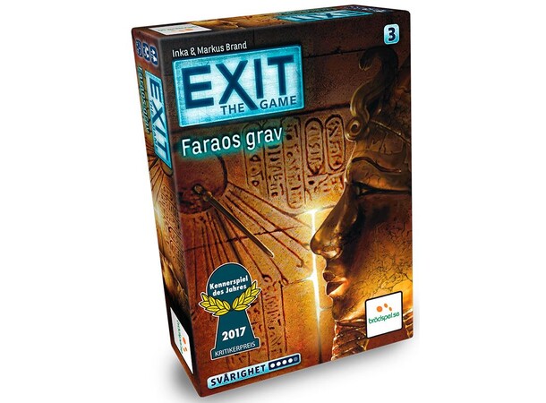 EXIT 1 Faraos Grav Brädspel Svensk utgåva 