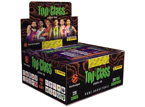 EuroLeague Top Class 2025-26 Booster Box Basketball 