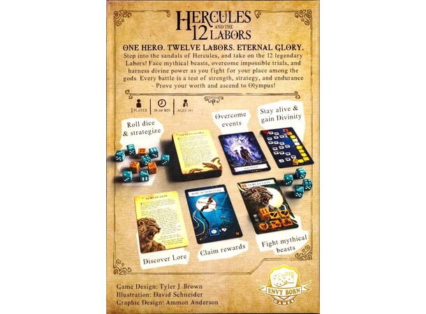 Hercules and the 12 Labors Brädspel 