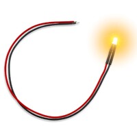 LED Light Orange Flickering 3mm (10 st) Green Stuff World