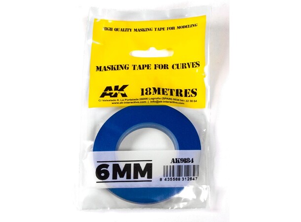 Masking Tape for Curves 6mm AK Interactive 