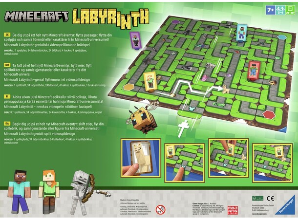 Minecraft Labyrinth Brädspel Svensk utgåva 