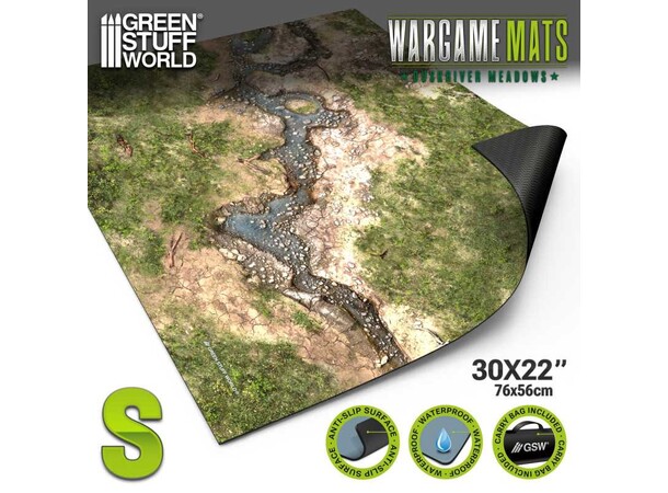 Neoprene Mat 22x32 Duskriver Meadows Green Stuff World - 56 x 76 cm 