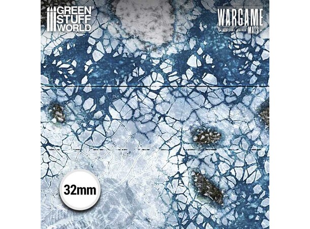 Neoprene Mat 44x60 Blizzard Hollows Green Stuff World - 114 x 155 cm 