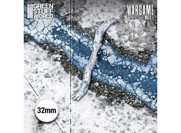 Neoprene Mat 44x60 Blizzard Hollows Green Stuff World - 114 x 155 cm 
