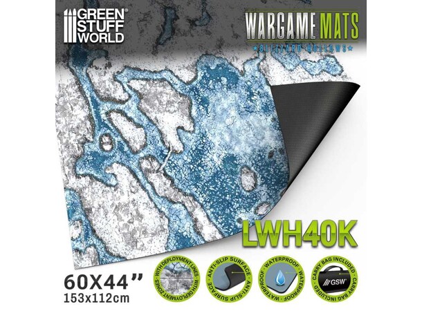 Neoprene Mat 44x60 Blizzard Hollows Green Stuff World - 114 x 155 cm 