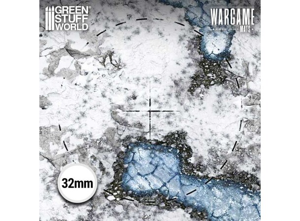 Neoprene Mat 44x60 Blizzard Hollows Green Stuff World - 114 x 155 cm 