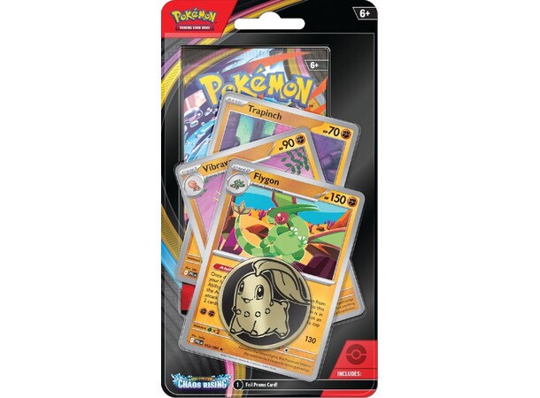 Pokemon Chaos Rising Prem. Checklane #1 Flygon, Vibrava, Trapinch 