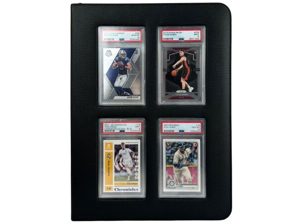 Premium Card Slab Binder Window Black Evoretro 