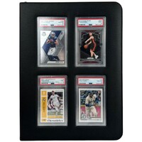 Premium Card Slab Binder Window Black Evoretro